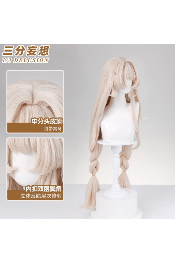 1/3 Delusion Genshin Impact Alice A Light Beige Cosplay Wig